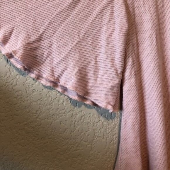 Saks Fifth Avenue Pink Cold Shoulder Top - Picture 6 of 7